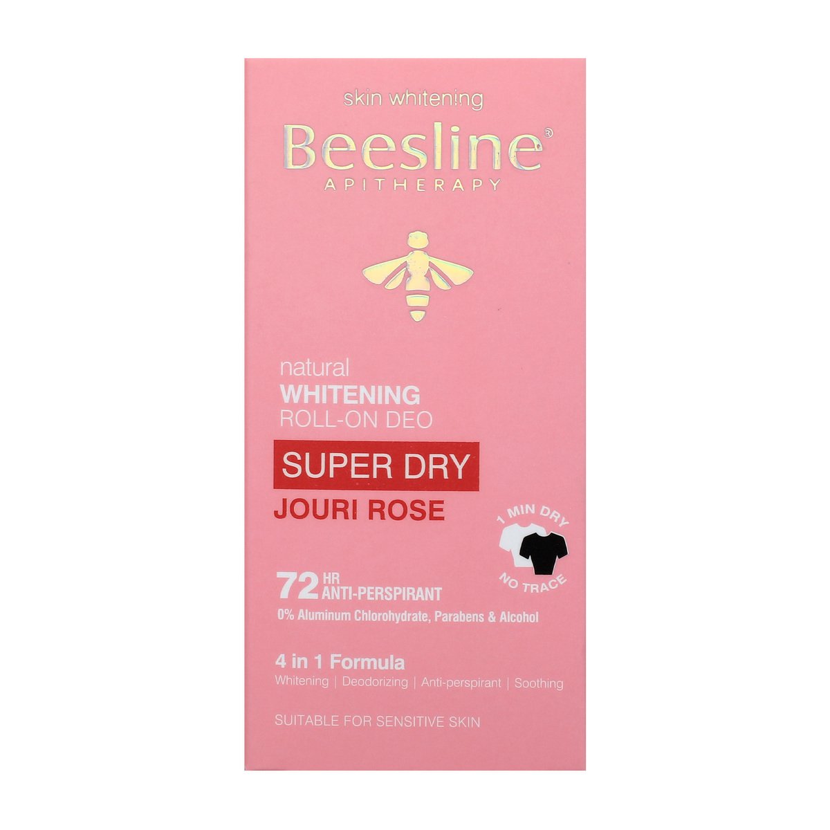 Beesline Whitening Roll On Super Dry Jouri Rose 50ml