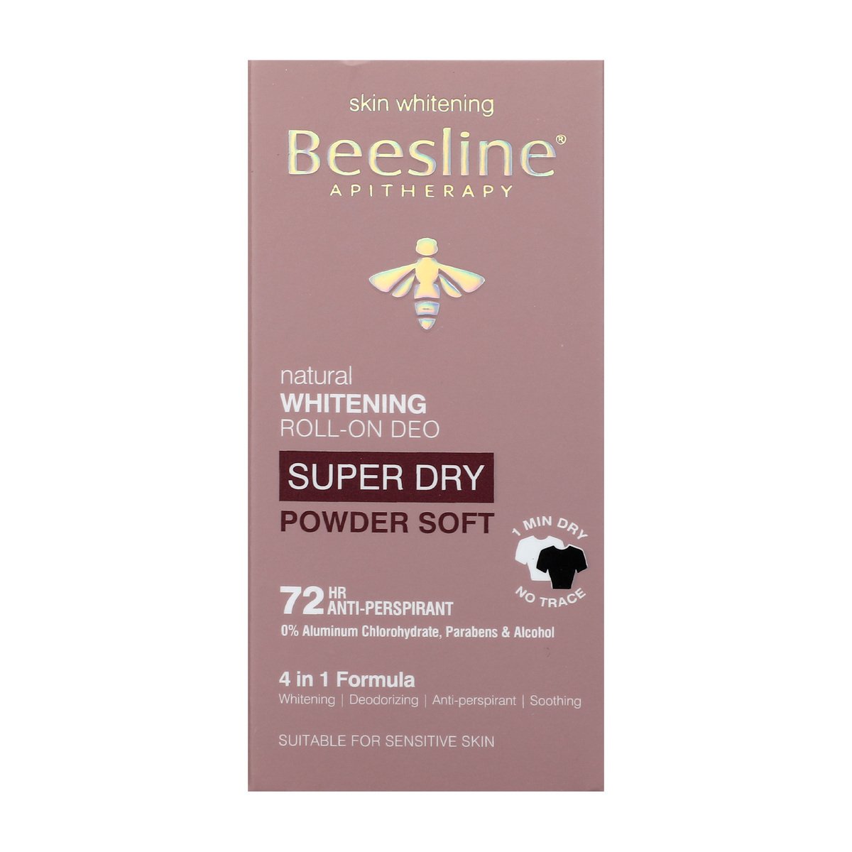 Beesline Whitening Roll On Super Dry Powder Soft 50ml