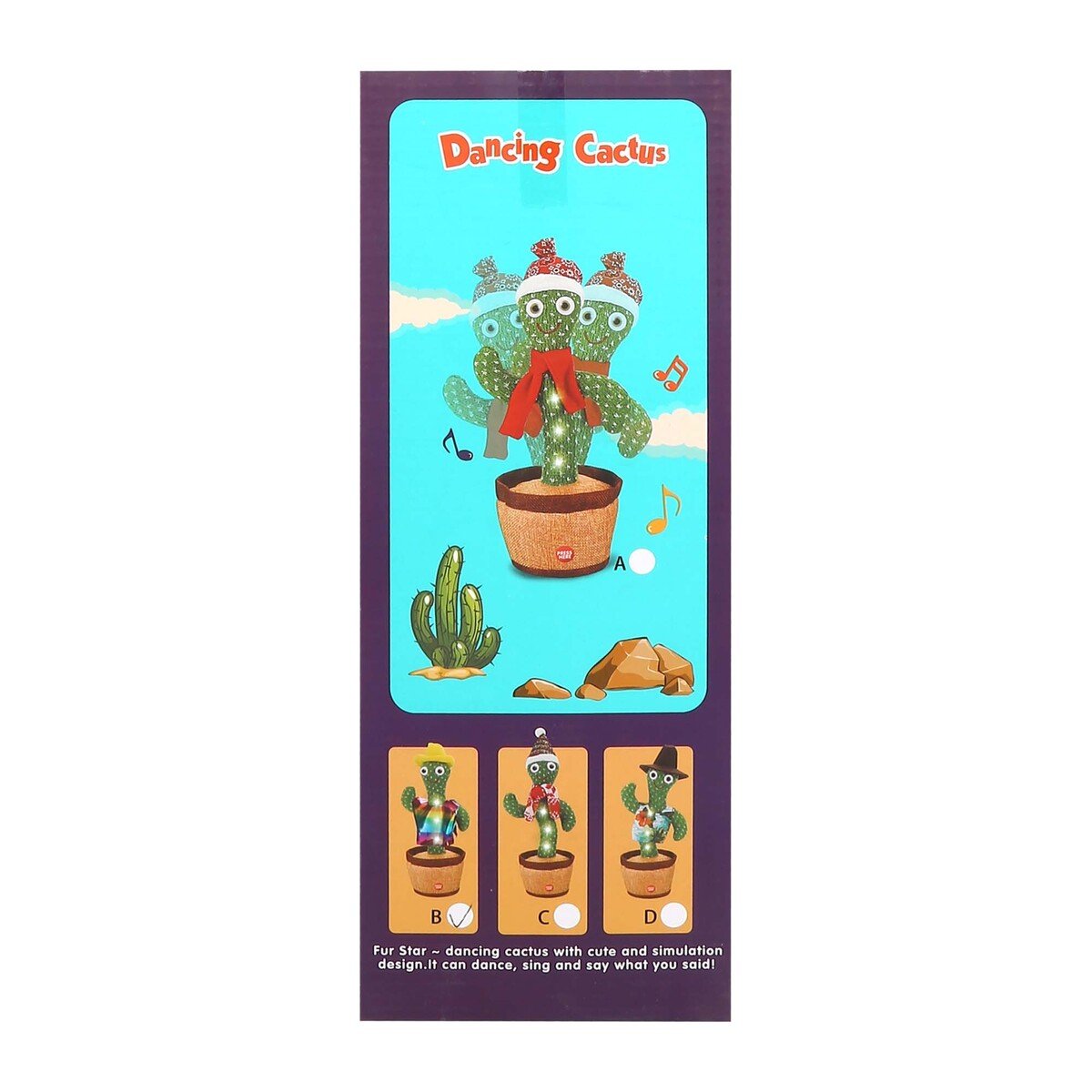 Skid Fusion Rechargeable Dancing Cactus T889
