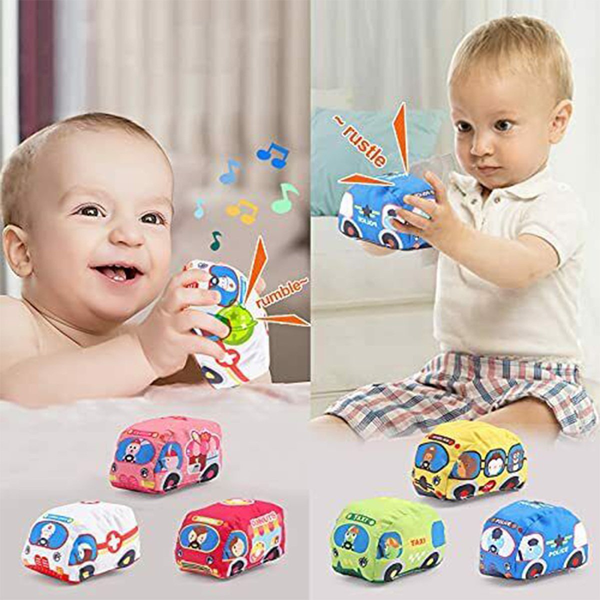 Huanger  Soft Cloth Toy Cars HE0252