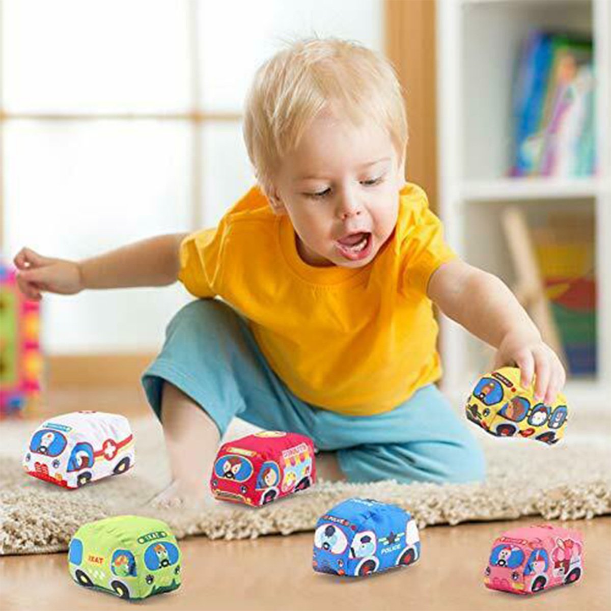 Huanger  Soft Cloth Toy Cars HE0252