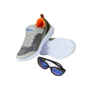 Skechers Boys Sports Shoes with Sunglass (Single Size) 97858L-BKGY, 27