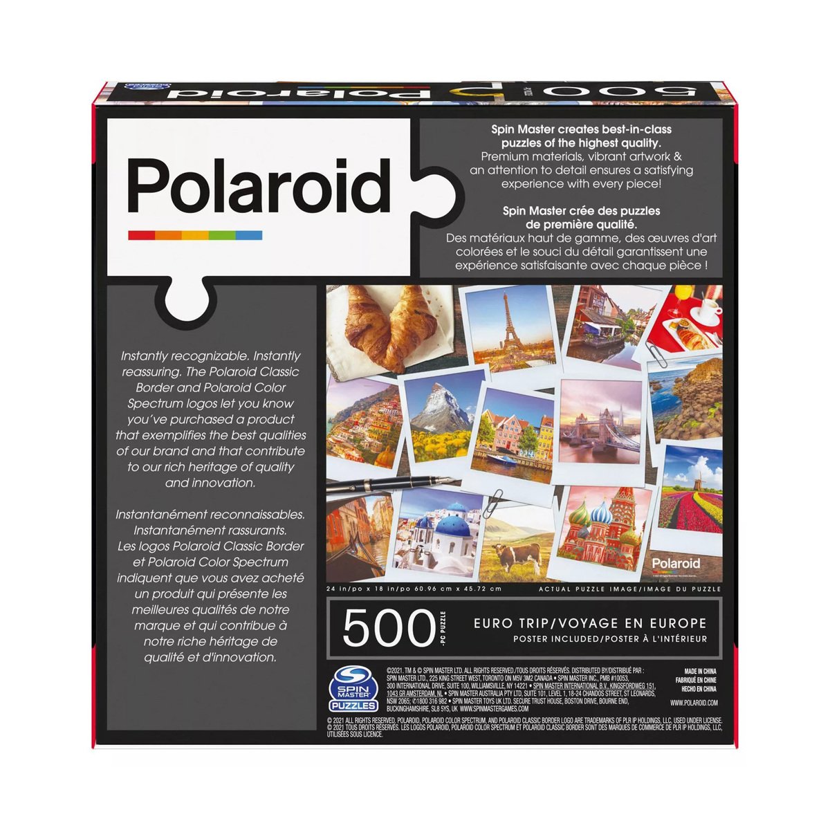 Polaroid Retro Euro Trip Jigsaw Puzzle - 500pc 6062209