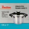 Chefline Stainless Steel Pressure Cooker 7Lt + Full Star Melon Cutter