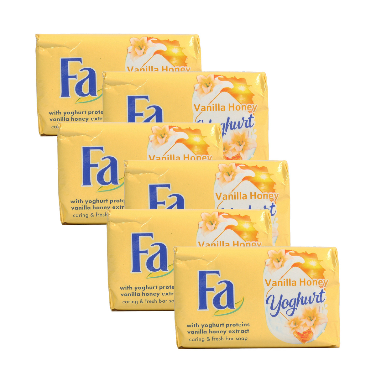 Fa Yoghurt Vanilla Honey Soap Value Pack 6 x 125g