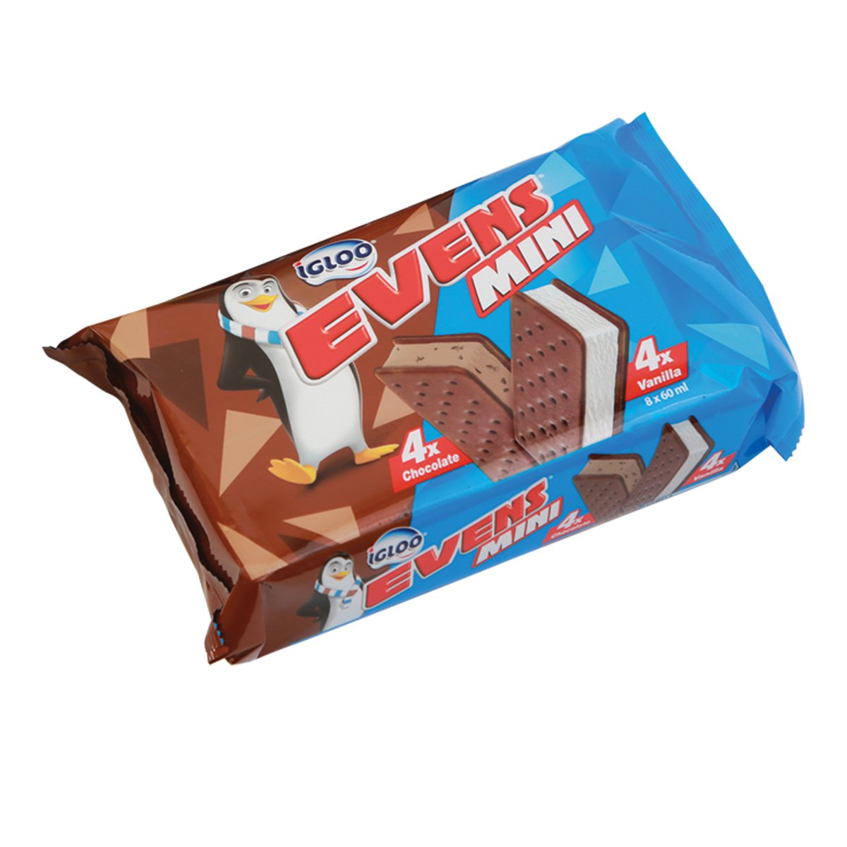 Igloo Evens Mini Chocolate 4 x 60ml + Vanilla 4 x 60ml