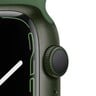 ساعة ابل Series 7 GPS, 41mm إطار أخضر المنيوم مع سوار رياضي  أخضر