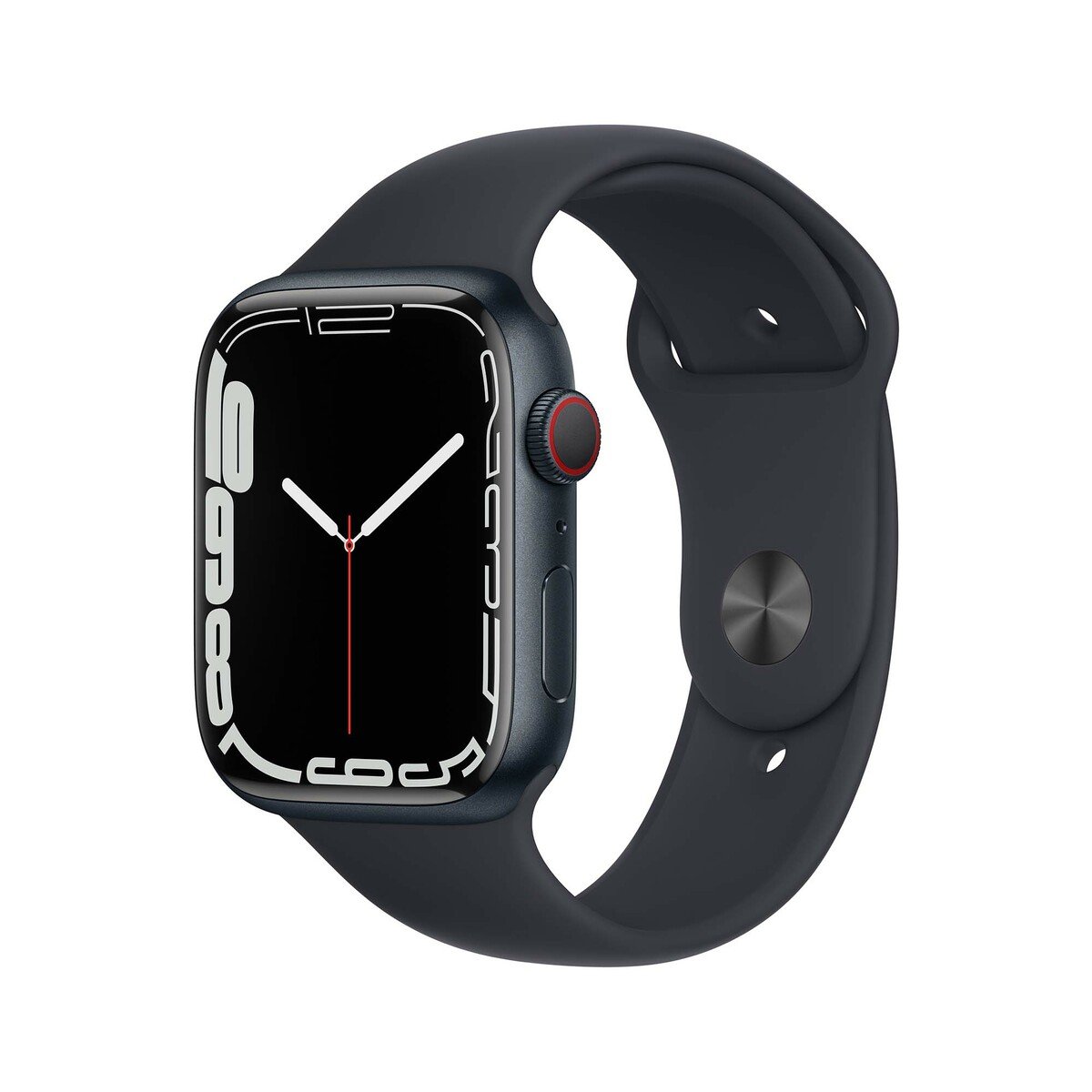 Apple Watch Series 7 GPS + Cellular MKHQ3 41mm Midnight Aluminium Case with Midnight Sport Band