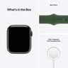 Apple Watch Series 7 GPS + Cellular MKHT3 41mm Green Aluminium Case with Clover Sport Band
