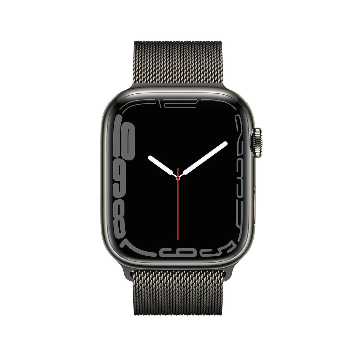 Apple Watch Series 7 GPS + Cellular MKL33 45mm Graphite Stainless Steel Case with Graphite Milanese Loop
