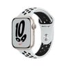Apple Watch Nike Series 7 GPS MKN33 41mm Starlight Aluminium Case with Pure Platinum/Black Nike Sport Band