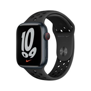 Apple Watch Nike Series 7 GPS + Cellular MKJ43 41mm Midnight Aluminium Case with Anthracite/Black Nike Sport Band