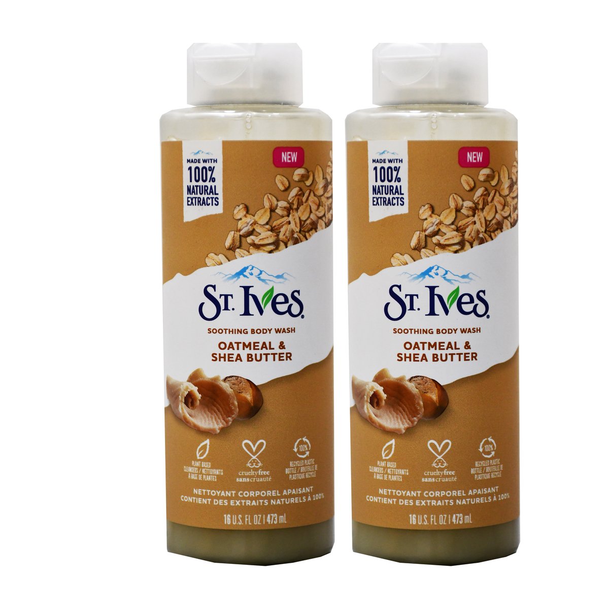 St. Ives Soothing Body Wash Oatmeal & Shea Butter 473ml 1+1