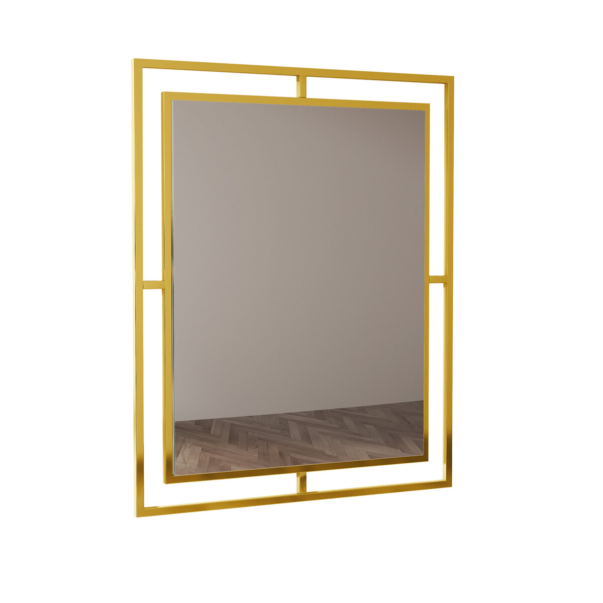 Maple Leaf Wall Mirror Gold M-10G