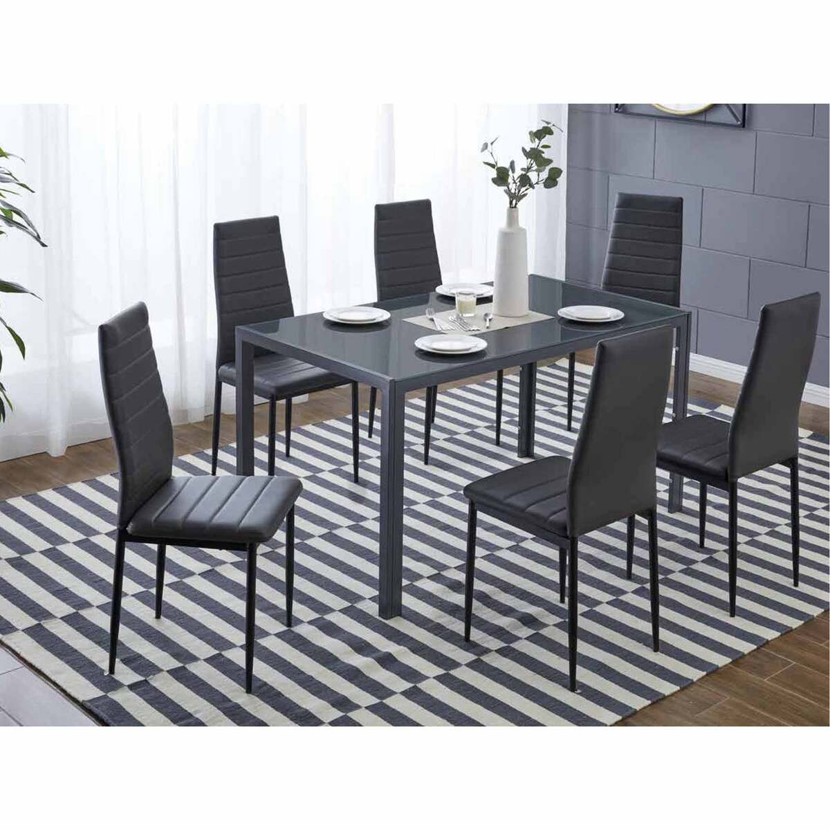 Maple Leaf Dining Table + 6 Chair MLM-184012