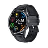 Xcell Classic-3Talk Smart Watch Black With Black Leather Strap