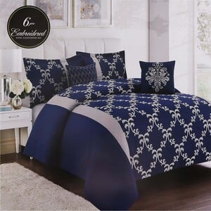 Maple Leaf King Comforter Set 240x260cm 6pcs Set Assorted