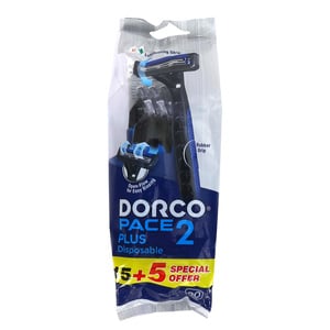 Dorco Pace 2 Plus Disposable Razor For Men 15+5