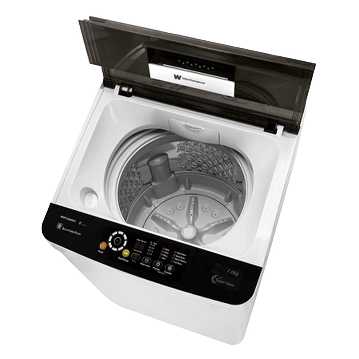 White Westinghouse Top Load Washing Machine WWTLAVS08 8Kg Silver