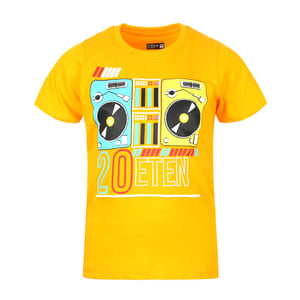 Eten Boys T-Shirt Round-Neck Short Sleeve VJGRP-05 Yellow 3-4Y