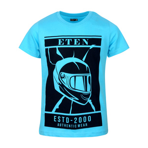 Eten Boys T-Shirt Round-Neck Short Sleeve VJGRP-24 Blue 15-16Y