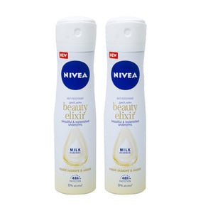 Nivea Anti-Perspirant Beauty Elixir Fresh Jasmine & Amber 2 x 150ml