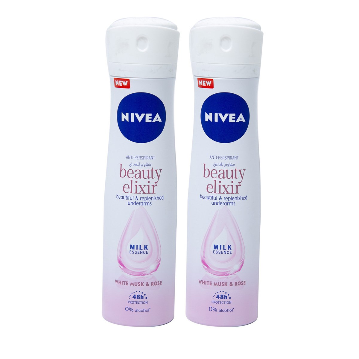 Nivea Anti-Perspirant Beauty Elixir White Musk & Rose 2 x 150 ml