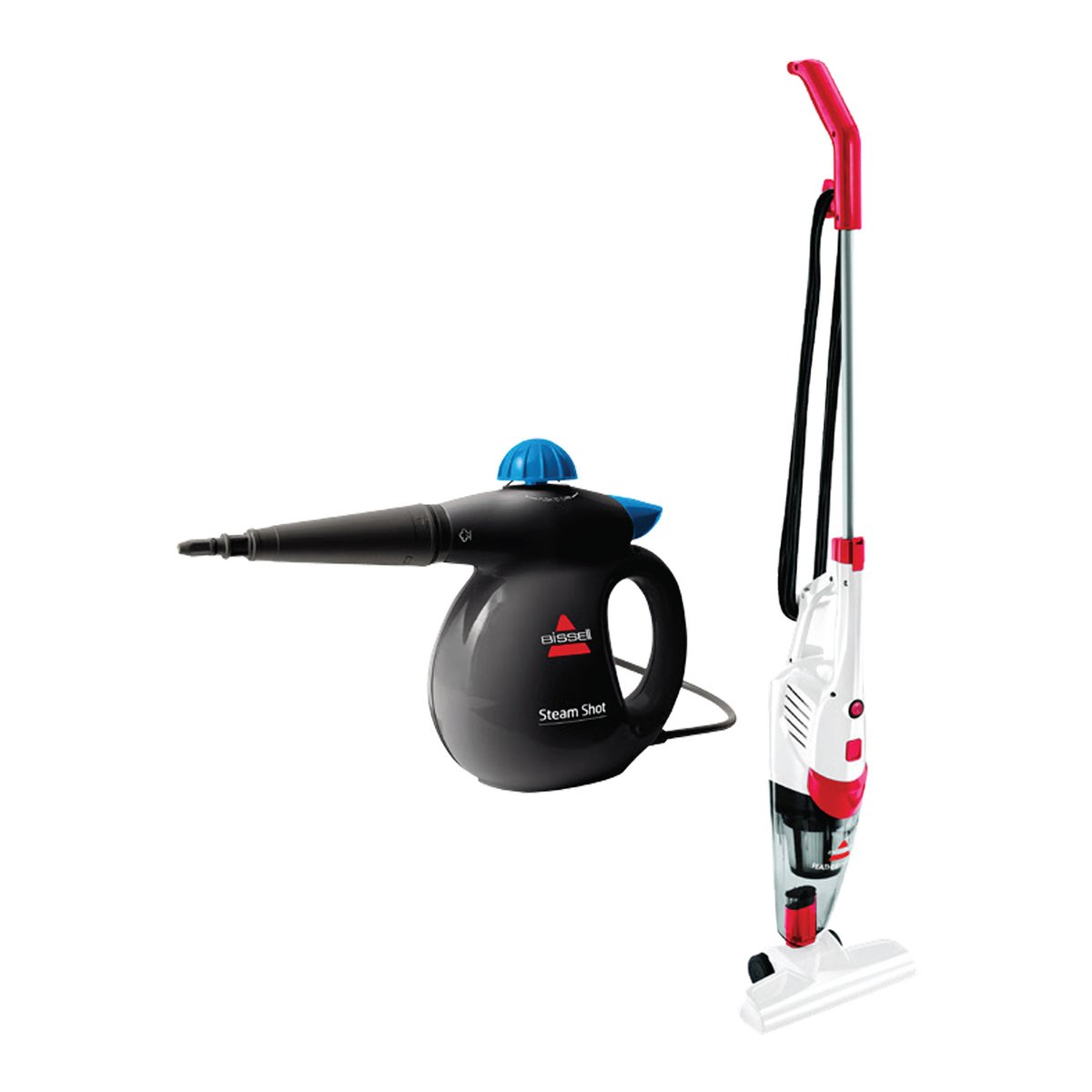 Bissell Featherweight 2 in 1 Stick Vacuum Cleaner 2024C 1050W 0.5LTR + Steam Cleaner 2635E 450W