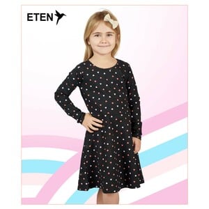 Eten Girls Basic Dress Long Sleeve WGDL305 7-8Y