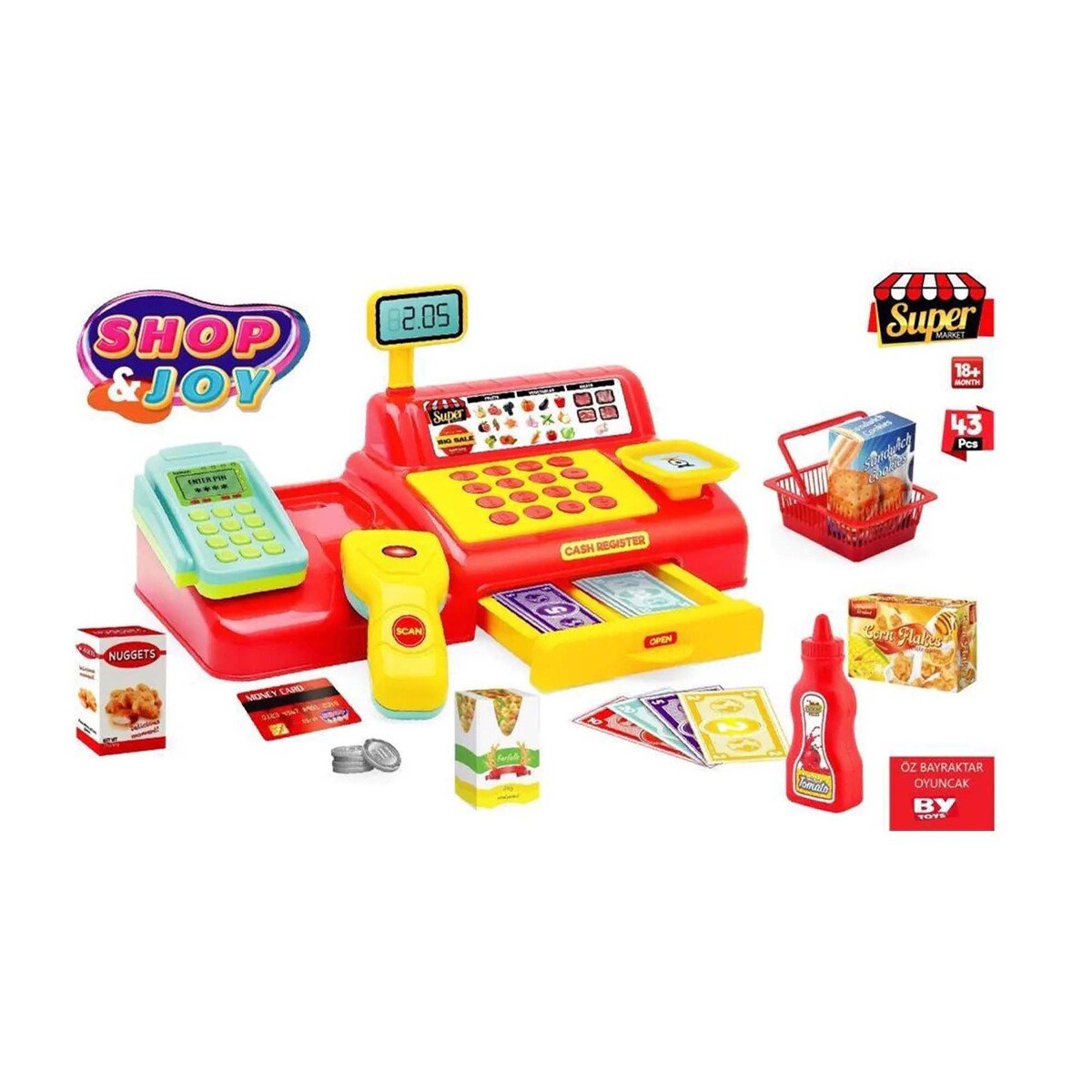 By Toys Cashregister Shopping Set BP-578