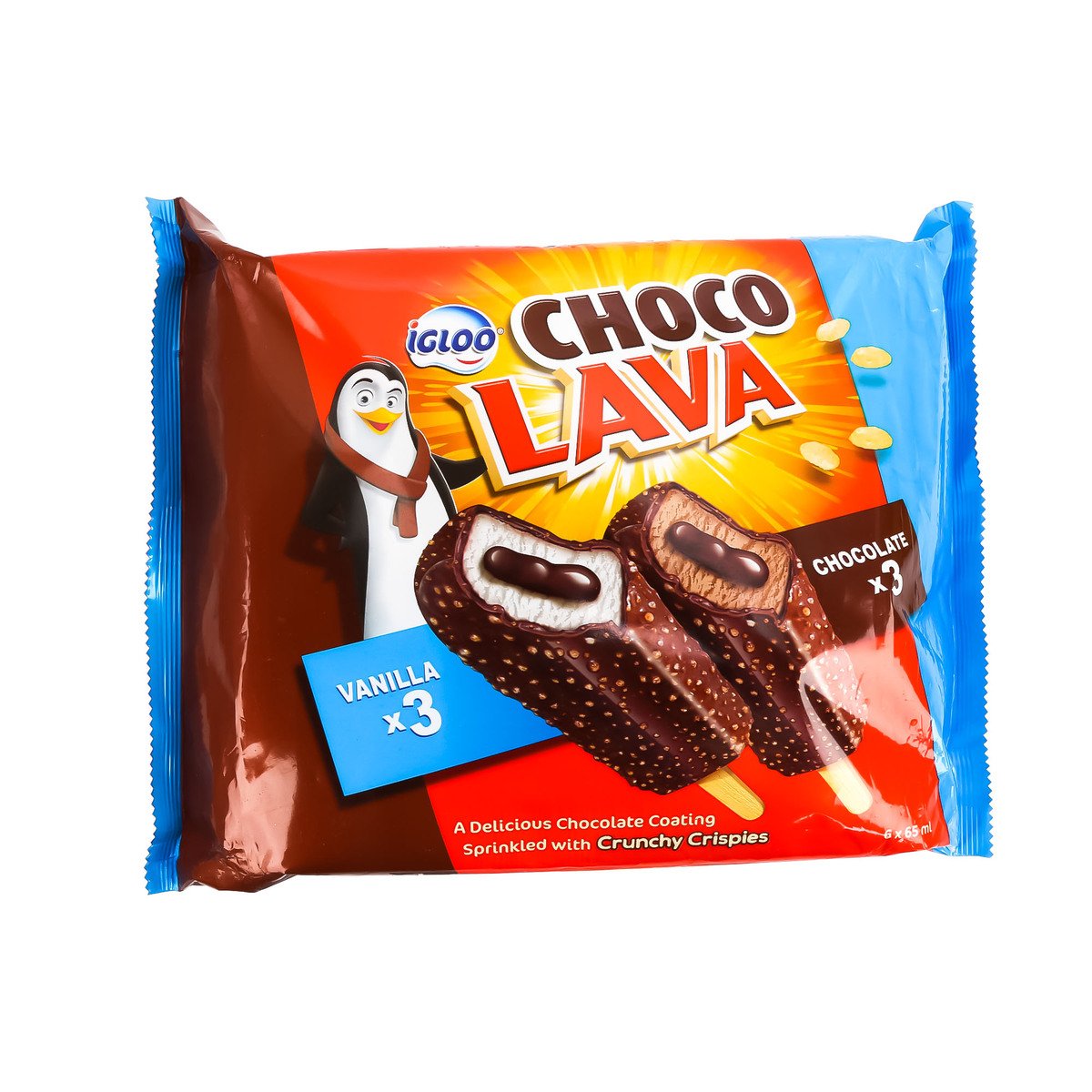 Igloo Choco Lava Ice Cream Stick Value Pack 6 x 65 ml