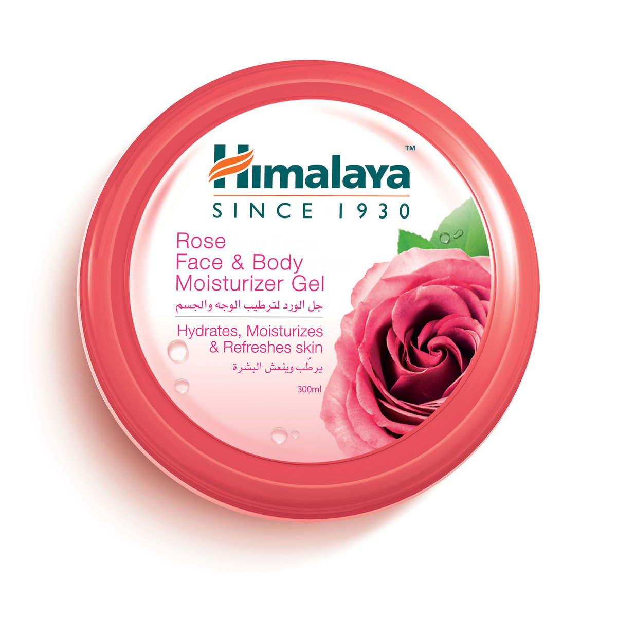Himalaya Face & Body Moisturizer Gel Rose, 300 ml