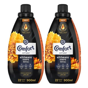 Comfort Ultimate Care Concentrated Fabric Softener Indulgence 2 x 900ml