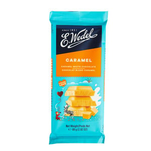 Buy E Wedel Caramel White Chocolate 80 g Online at Best Price | Covrd Choco.Bars&Tab | Lulu Kuwait in Kuwait