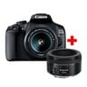 Canon DSLR EOS2000D 18-55 + EF50mm
