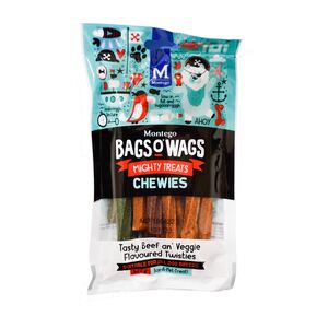 Montego Bags O' Wags Beef & Veggies Sticks Chewies Dog Treats 120 g