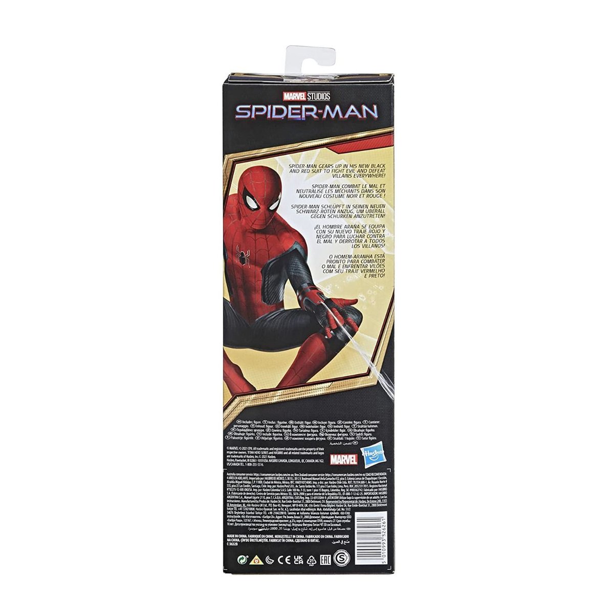 Spiderman Titan Hero Series New Black & Red Suit Spider-Man Action Figures F2052