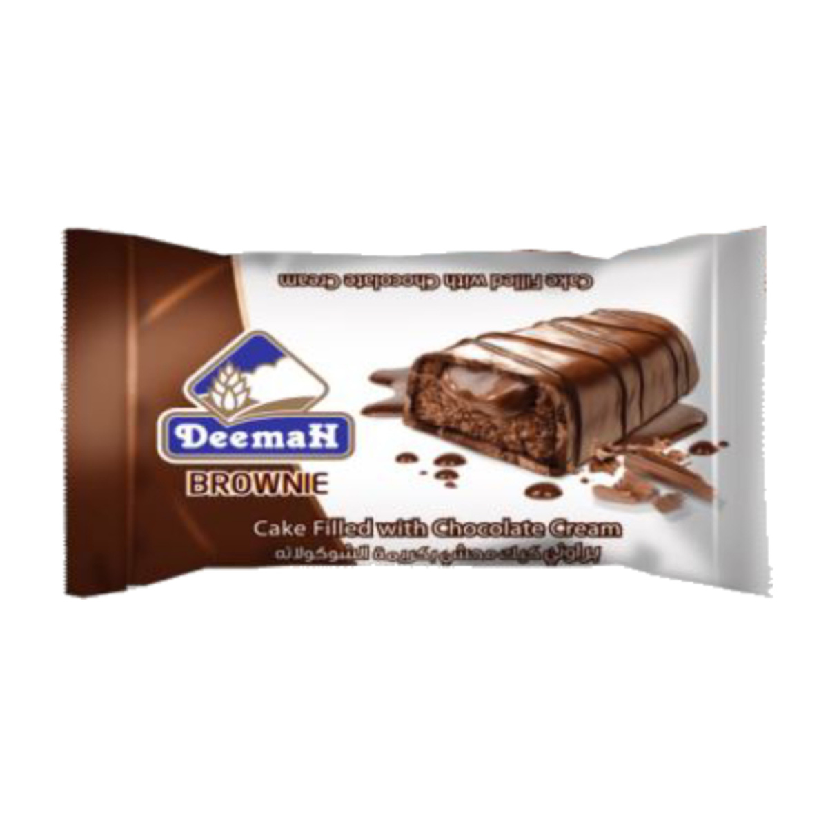 Buy Deemah Brownie Cake With Chocolate Cream 12 x 37g Online at Best Price | Cakes | Lulu KSA in Saudi Arabia