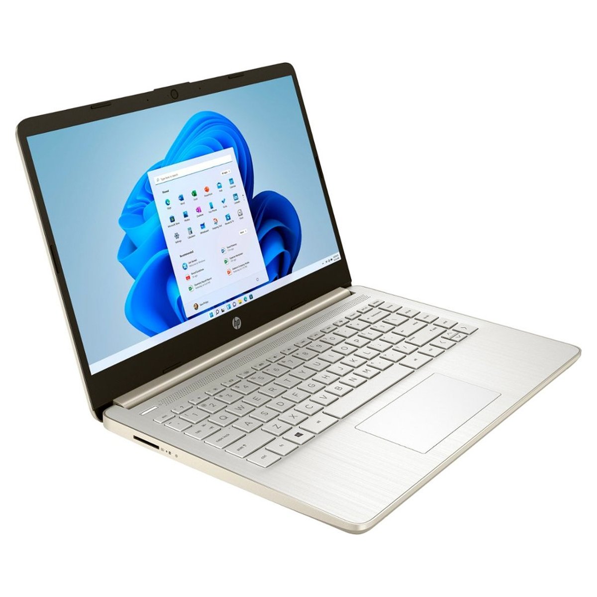 HP Laptop 14-DQ0003DX - 14” HD LED Display, 10th Gen Intel Celeron N4020, 4GB RAM, 64GB eMMC, Intel UHD 600 Graphics, Pale Gold