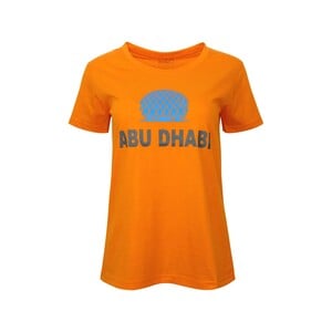 Eten Women's Souvenir T-Shirt Short Sleeve Orange,Large