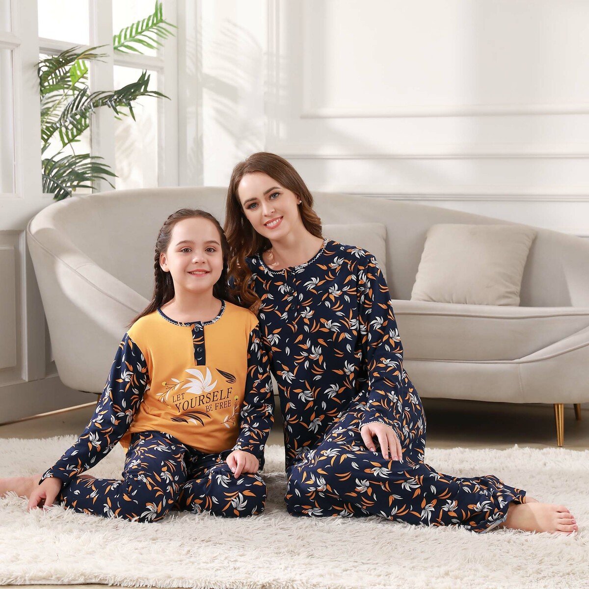 Cortigiani Teenage Girl Pyjama Set Long Sleeve DT-185 11-12Y