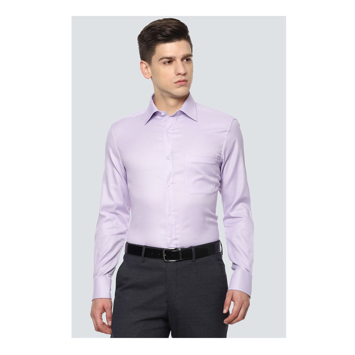 Louis Philippe Men's Formal Shirt LPSFMCLB648108 Long Sleeve, 44
