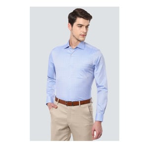 Louis Philippe Men's Formal Shirt LPSFMCLBB86979 Long Sleeve, 42