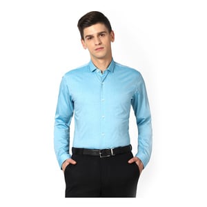 Peter England Men's Formal Shirt PESFOSLF257407 Long Sleeve, 44