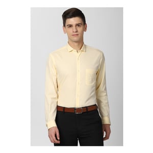Peter England Men's Formal Shirt PESFOSLF609764 Long Sleeve, 40