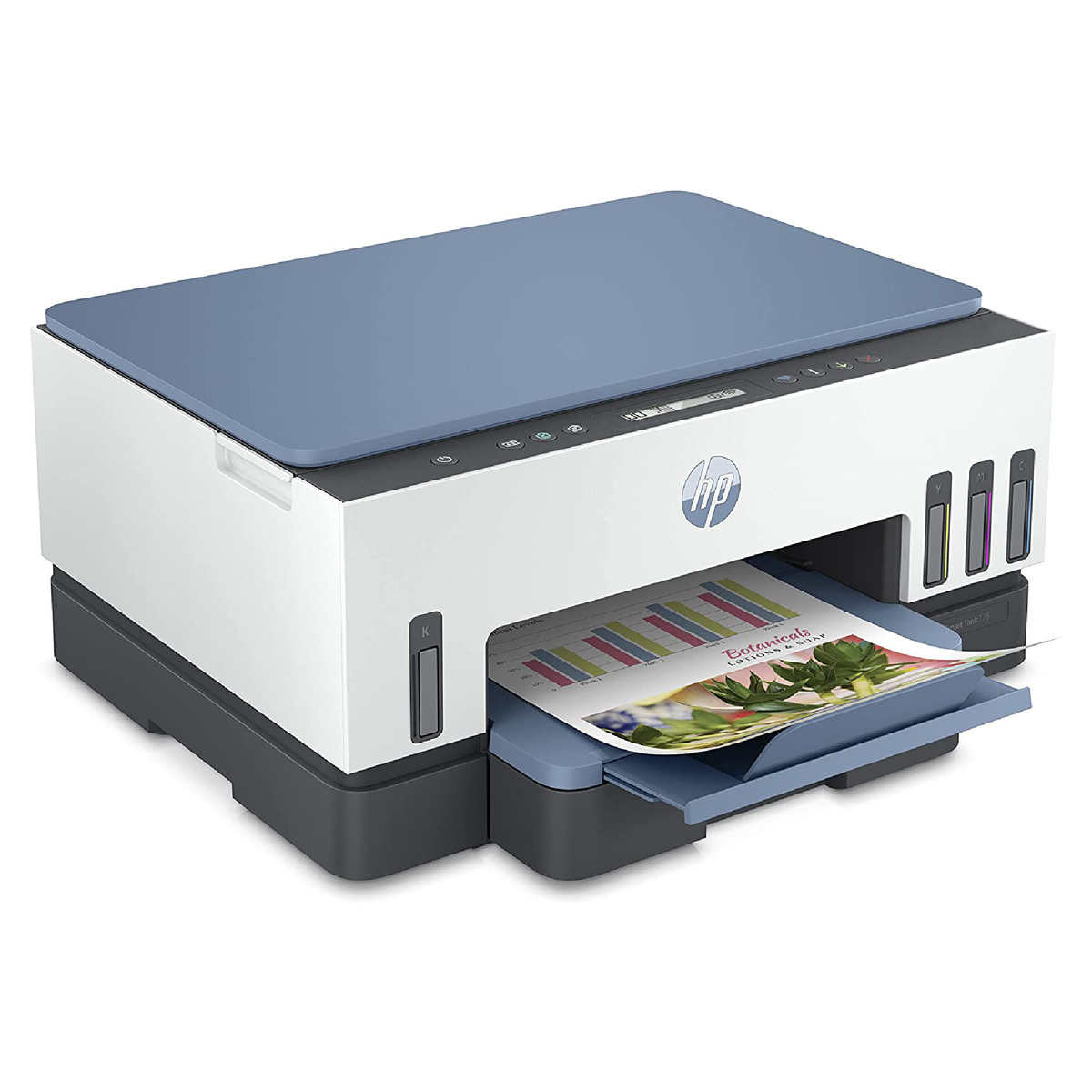 HP Smart Tank 725 All-in-One Wireless Printer (28B51A), White/Blue