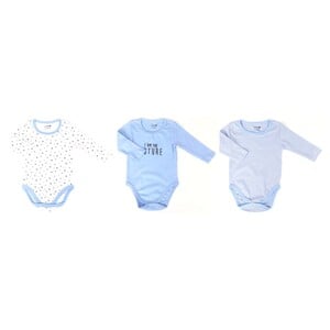 Eten Infant Boys Body Suit Long Sleeve 3Pcs Set SCCIVFB03 6-9M