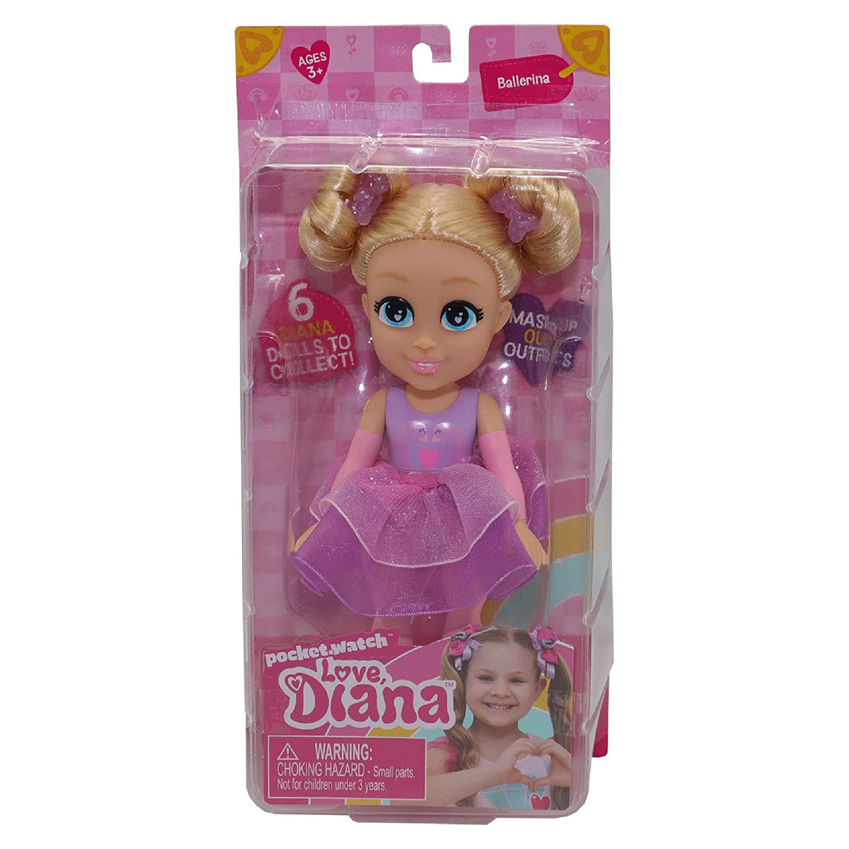 Love Diana Value Doll Ballerina, 6 Inches, Fashion Doll, Multicolor, 21004