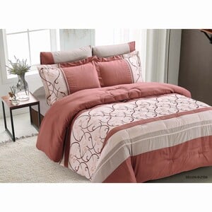 Elite Home 6pcs Comforter Set 230x250cm Assorted