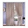 Somer Field Jacquard Window Curtain with 8 Grommets 140X240cm Light Green